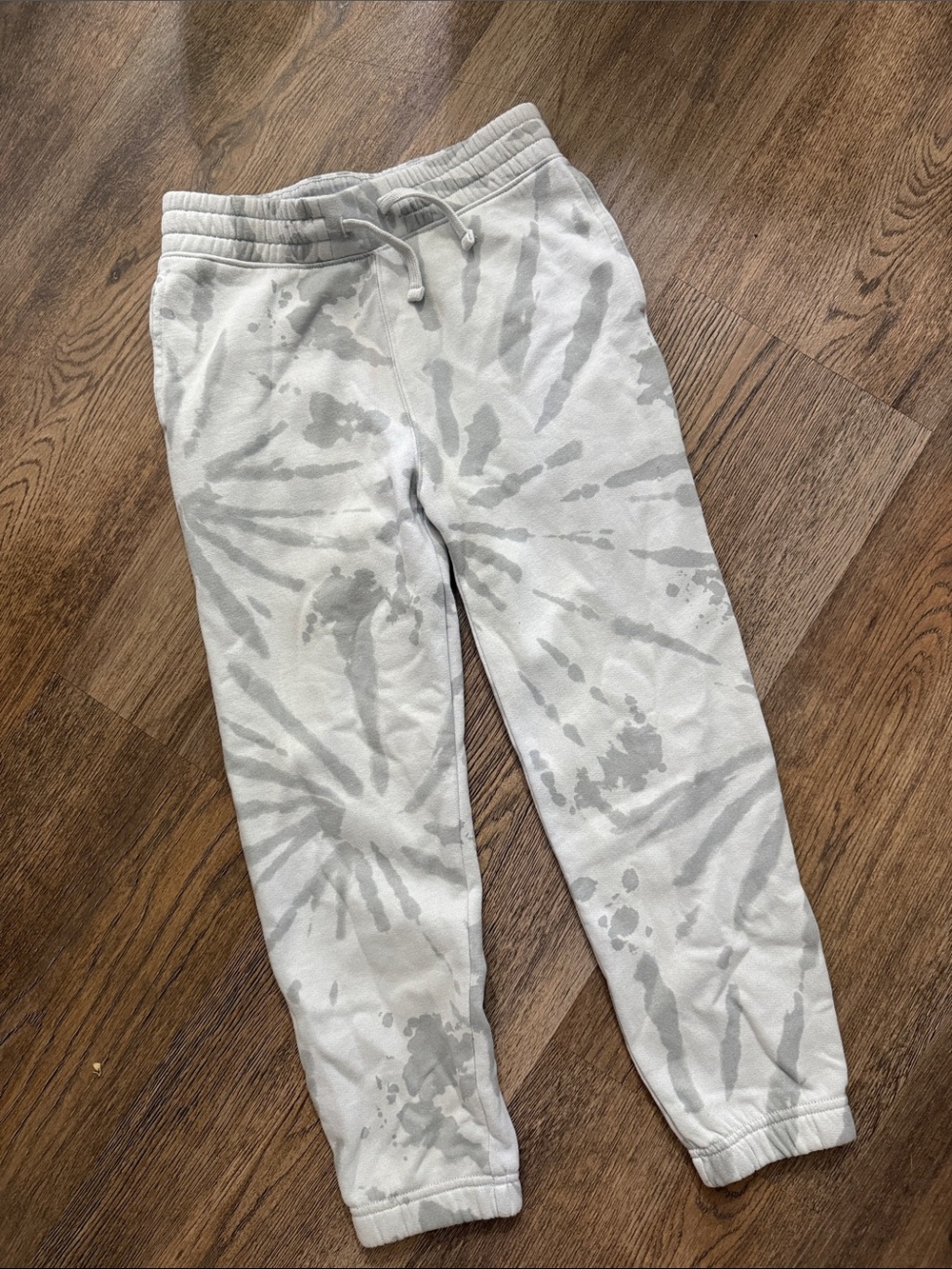 abercrombie kids Gray Tie-Dye Jogger Sweatpants